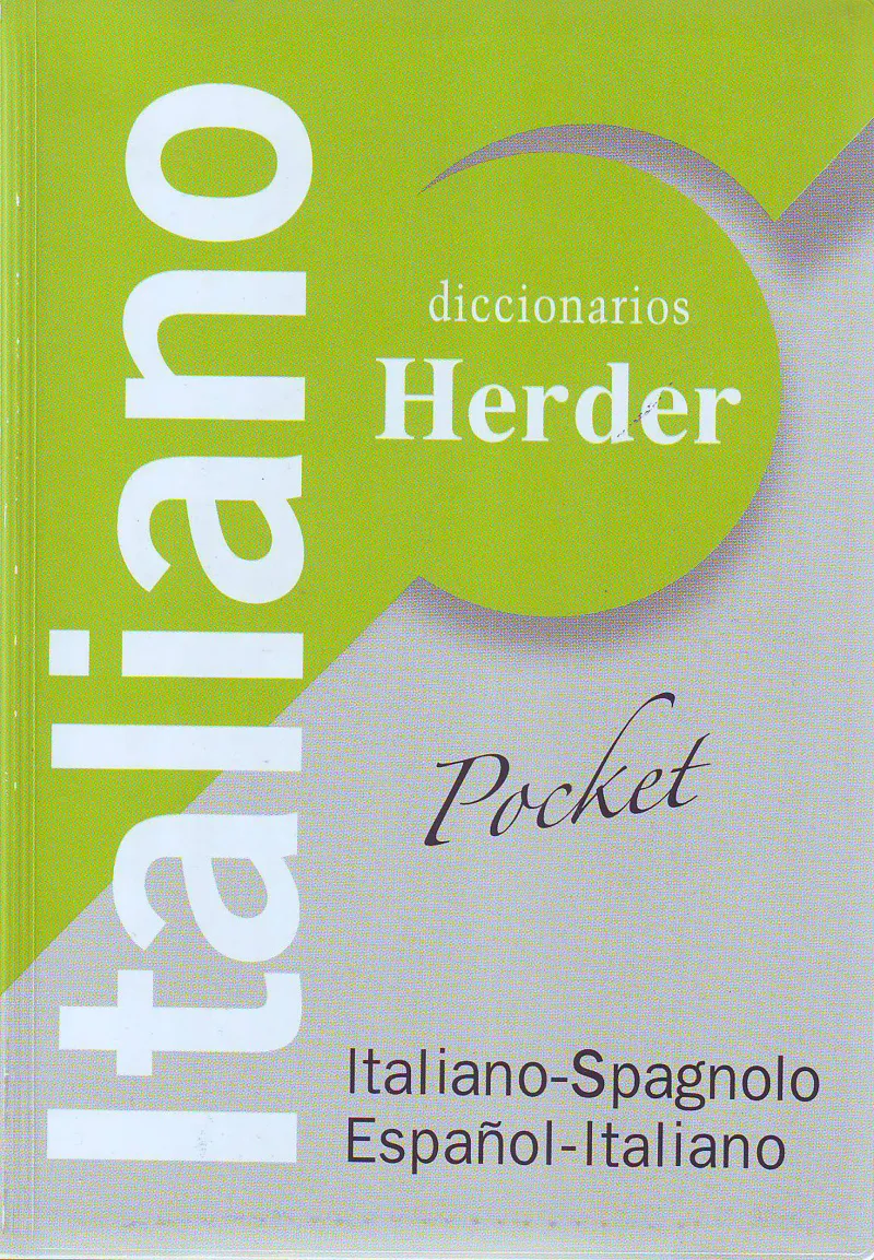 DICCIONARIO HERDER POCKET ITALIANO<>ESPAÑOL