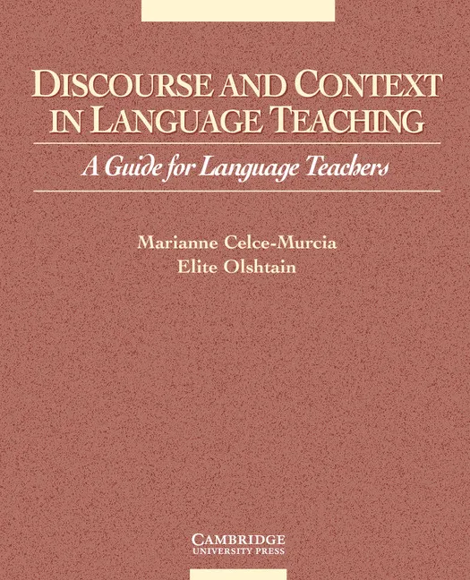 DISCOURSE AND CONTEXT IN LANGUAGE TEACHING