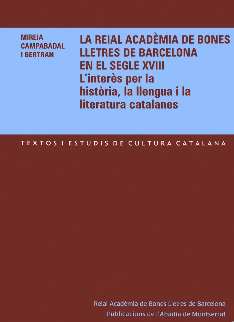 REIAL ACADEMIA DE BONES LLETRES DE BARCELONA EN EL
