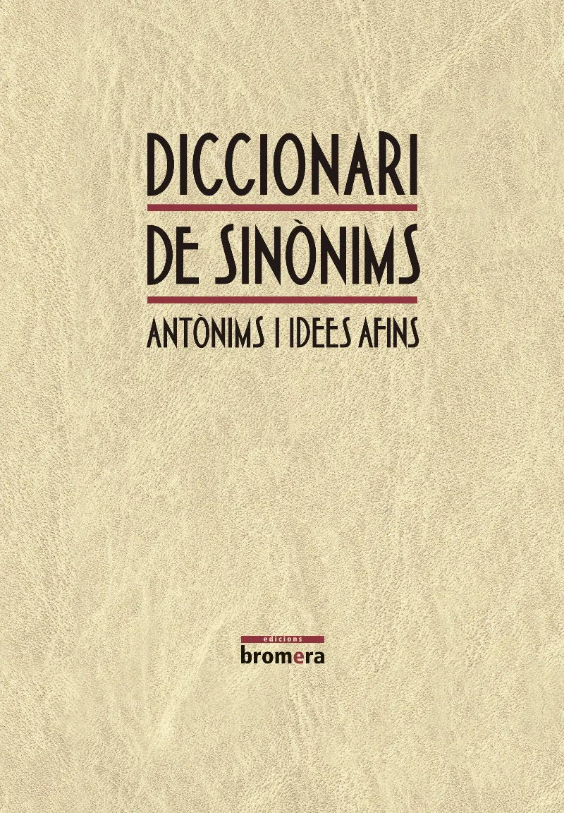 DICCIONARI DE SINONIMS