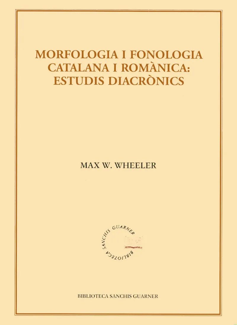 MORFOLOGIA I FONOLOGIA CATALANA I ROMANICA ESTUDIS