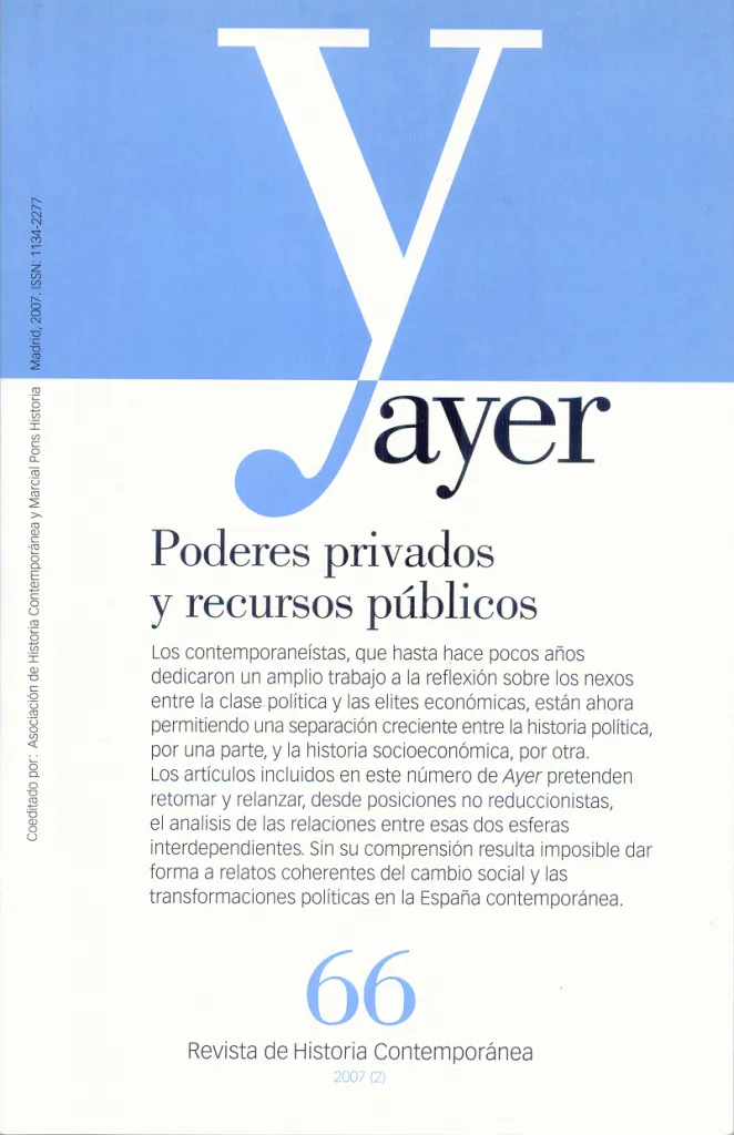 PODERES PRIVADOS Y RECURSOS PUBLICOS
