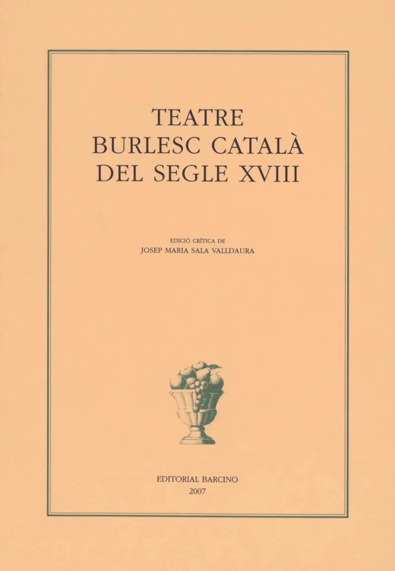 TEATRE BURLESC CATALA S.XVIII