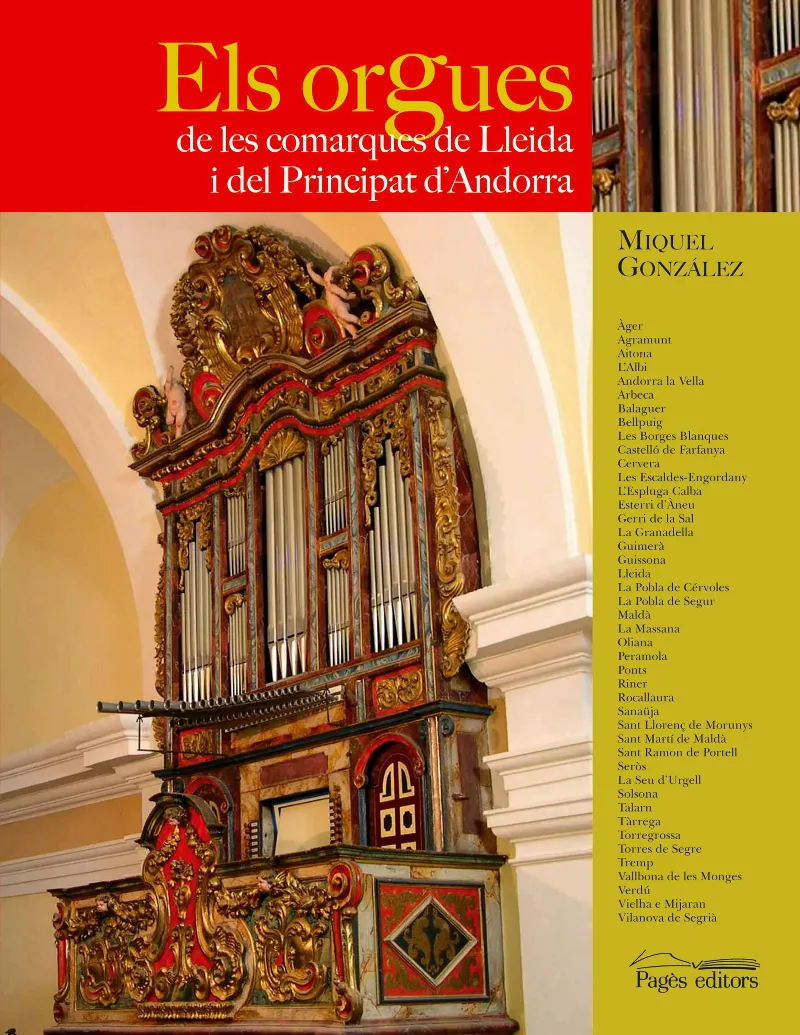 ORGUES DE LES COMARQUES DE LLEIDA I DEL PRINCIPAT