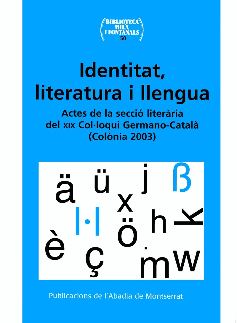IDENTITAT LITERATURA I LLENGUA