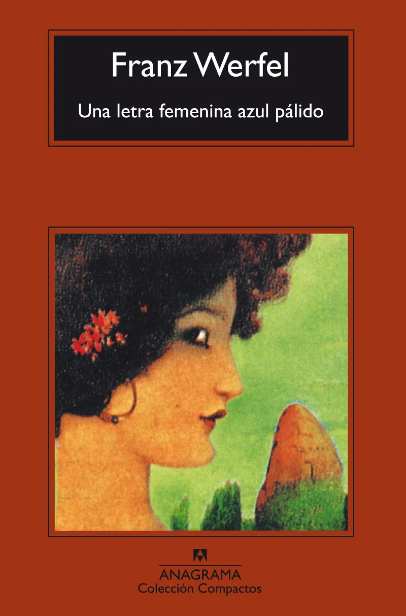 Una letra femenina azul palido