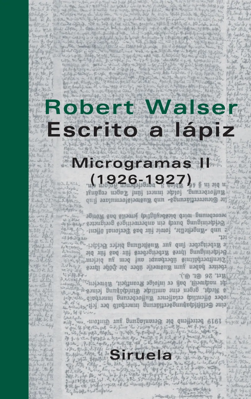 ESCRITO A LAPIZ MICROGRAMAS II 1926-1927