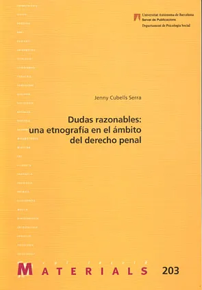 Dudas razonables: una etnografía en el ámbito del derecho penal