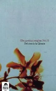 OBRA POETICA COMPLETA VOL I DOLORES DE LA CAMARA