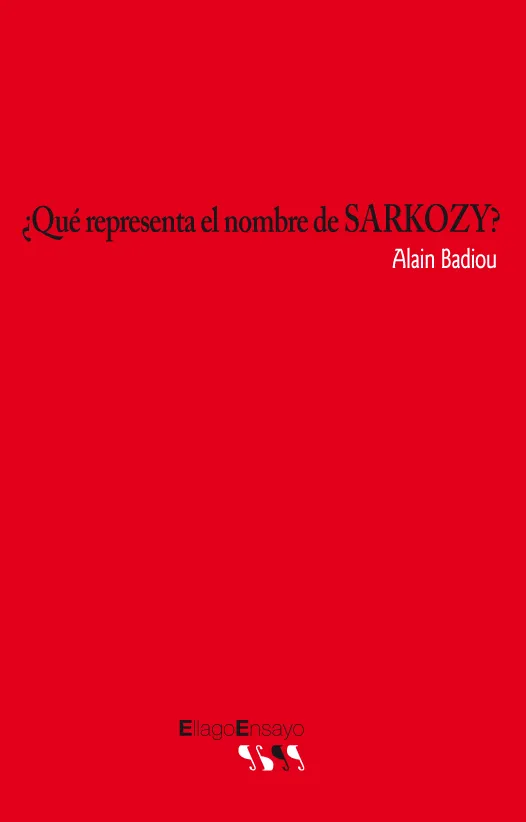 QUE REPRESENTA EL NOMBRE DE SARKOZY