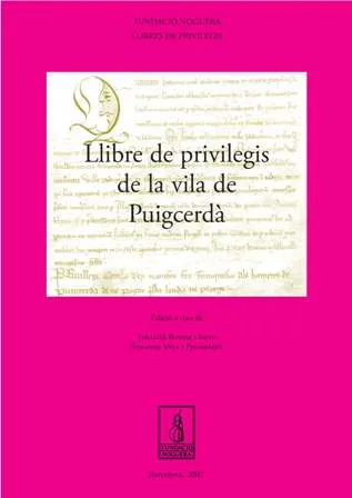 Llibre de Privilegis de la Vila de Puigcerdà