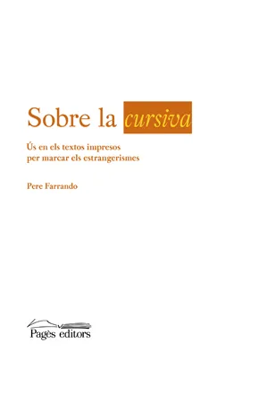 SOBRE LA CURSIVA