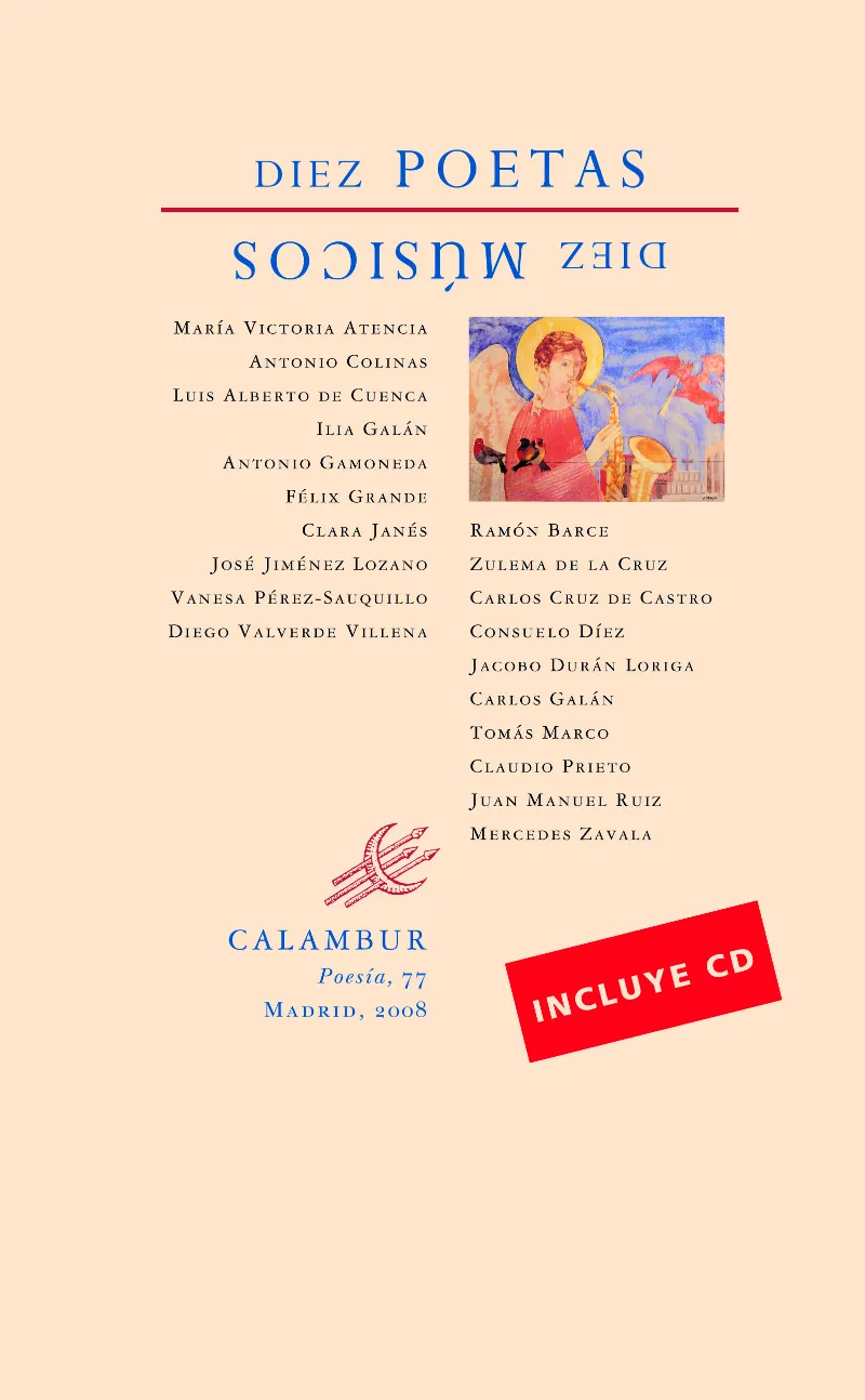 DIEZ POETAS DIEZ MUSICOS -INCLOU CD-