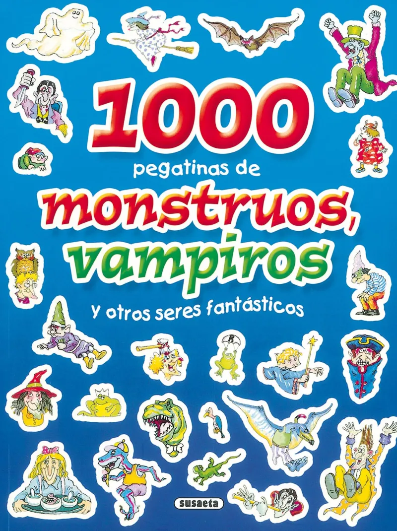 1000 Pegatinas de monstruos, vampiros y otros seres fantásticos