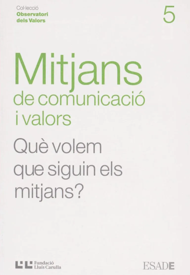 MITJANS DE COMUNICACIO I VALORS