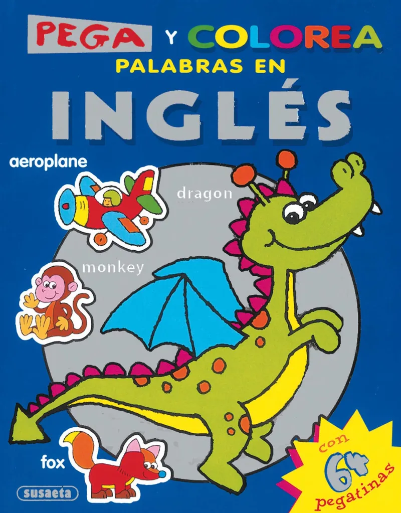PEGA Y COLOREA PALABRAS INGLES 3