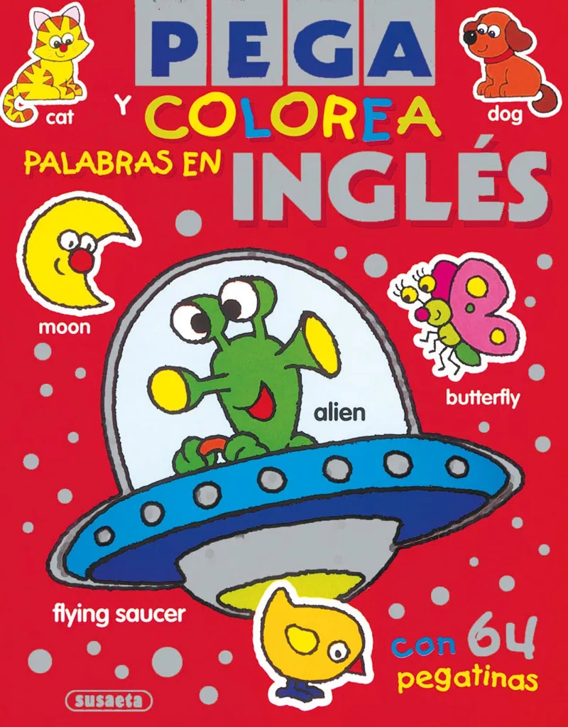 PEGA Y COLOREA PALABRAS INGLES 4