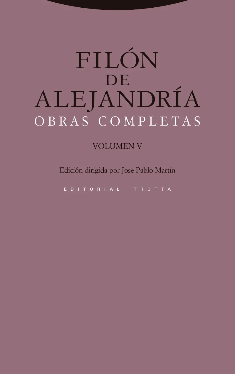 FILON DE ALEJANDRIA -OBRAS COMPLETAS- VOLUMEN V