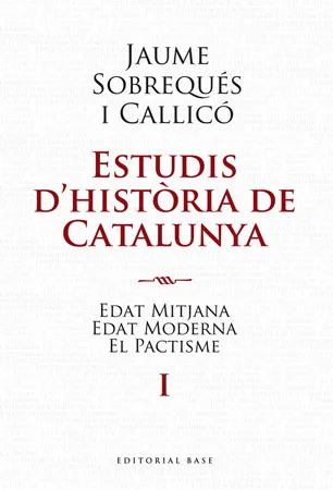 ESTUDIS D'HISTORIA DE CATALUNYA I