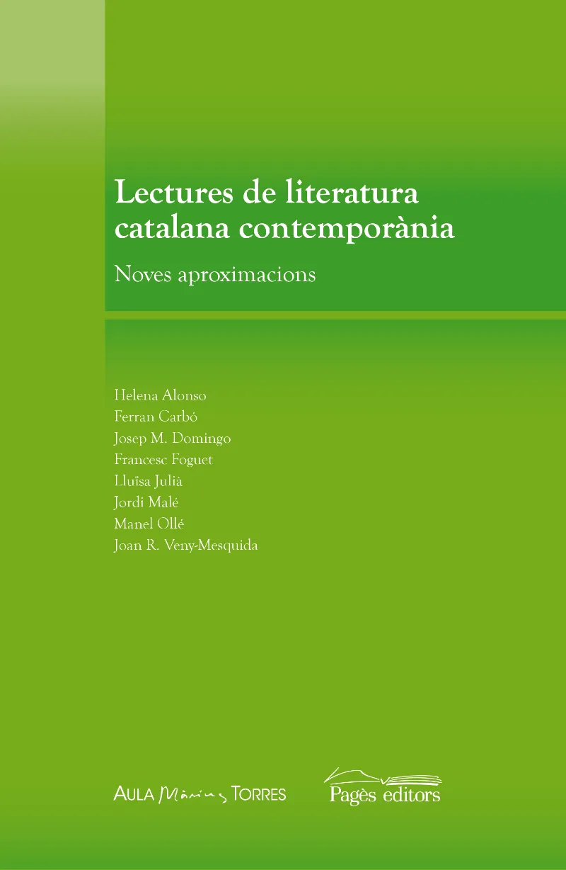 LECTURES DE LITERATURA CATALANA COMTEMPORANEA
