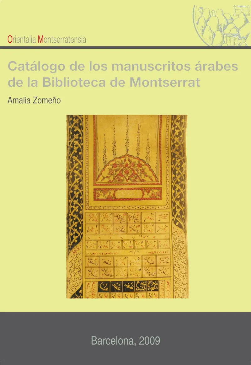 CATALOGO DE LOS MANUSCRITOS ARABES DE LA BIBLIOTEC