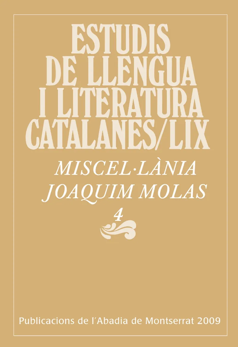 ESTUDIS DE LLENGUA I LITERATURA CATALANES LIX