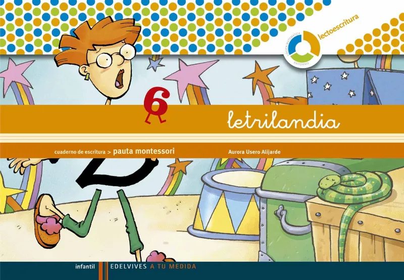 Letrilandia Lectoescritura cuaderno 6 de escritura (Pauta Montessori)