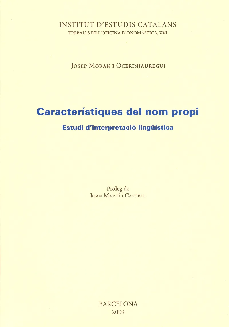 Característiques del nom propi