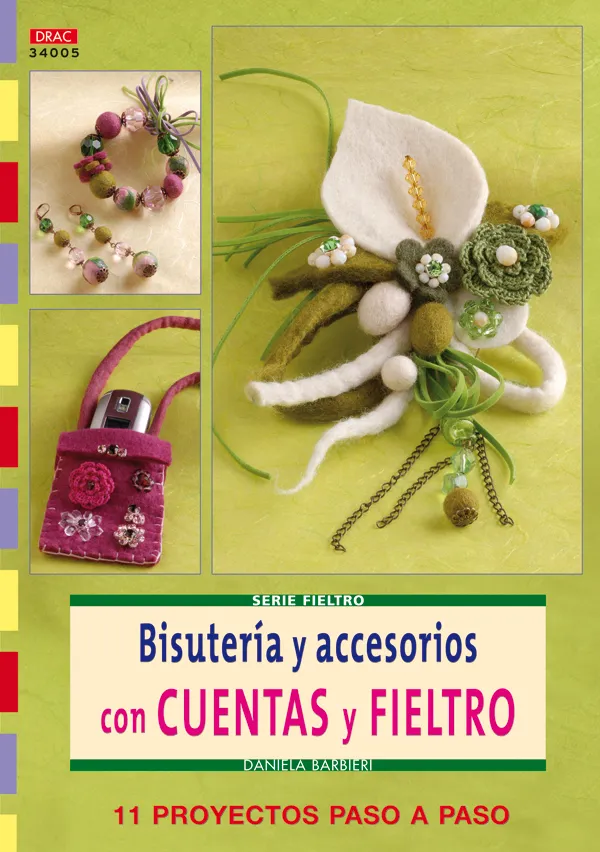 Serie Fieltro nº 5. BISUTERÍA Y ACCESORIOS CON CUENTAS Y FIELTRO