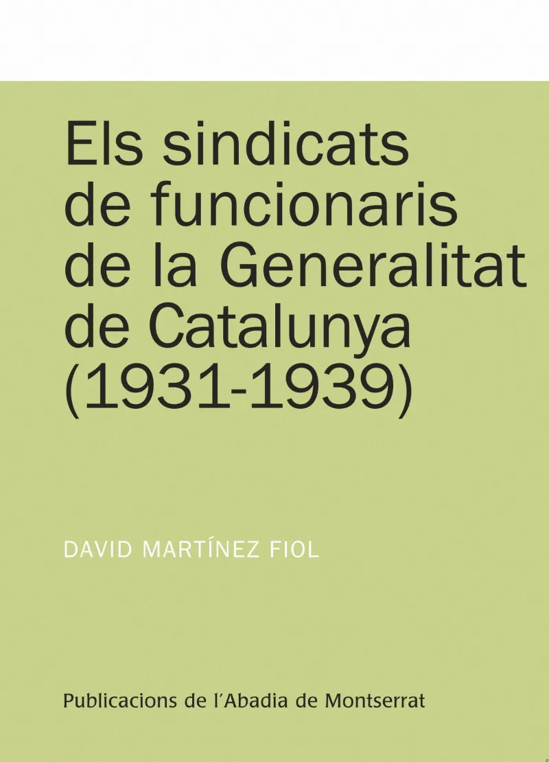SINDICATS DE FUNCIONARIS DE LA GENERALITAT DE CATA
