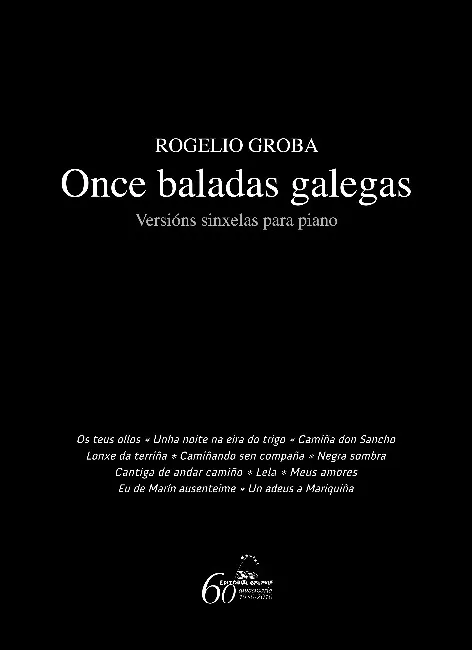 Once baladas galegas. Versións sinxelas para piano