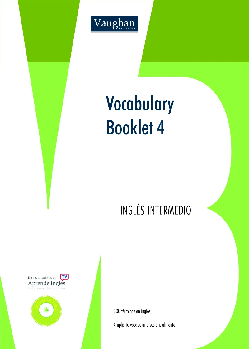 VOCABULARY BOOKLET 4 ALUM + CD
