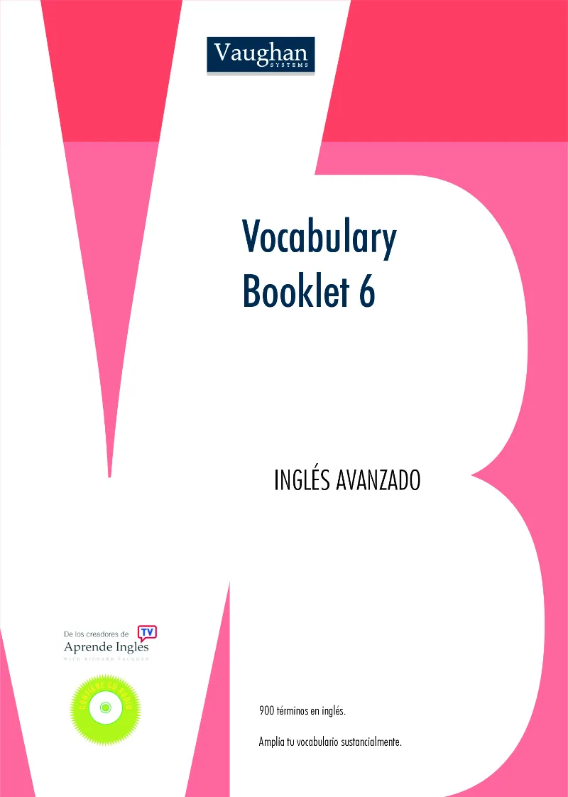 VOCABULARY BOOKLET 6 ALUM + CD