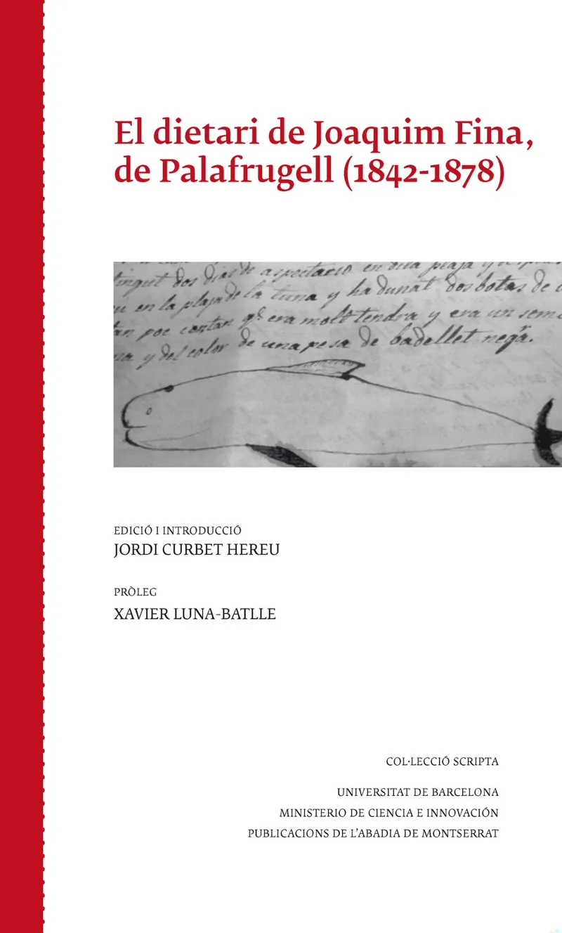 DIETARI DE JOAQUIM FINA DE PALAFRUGELL 1842/1878