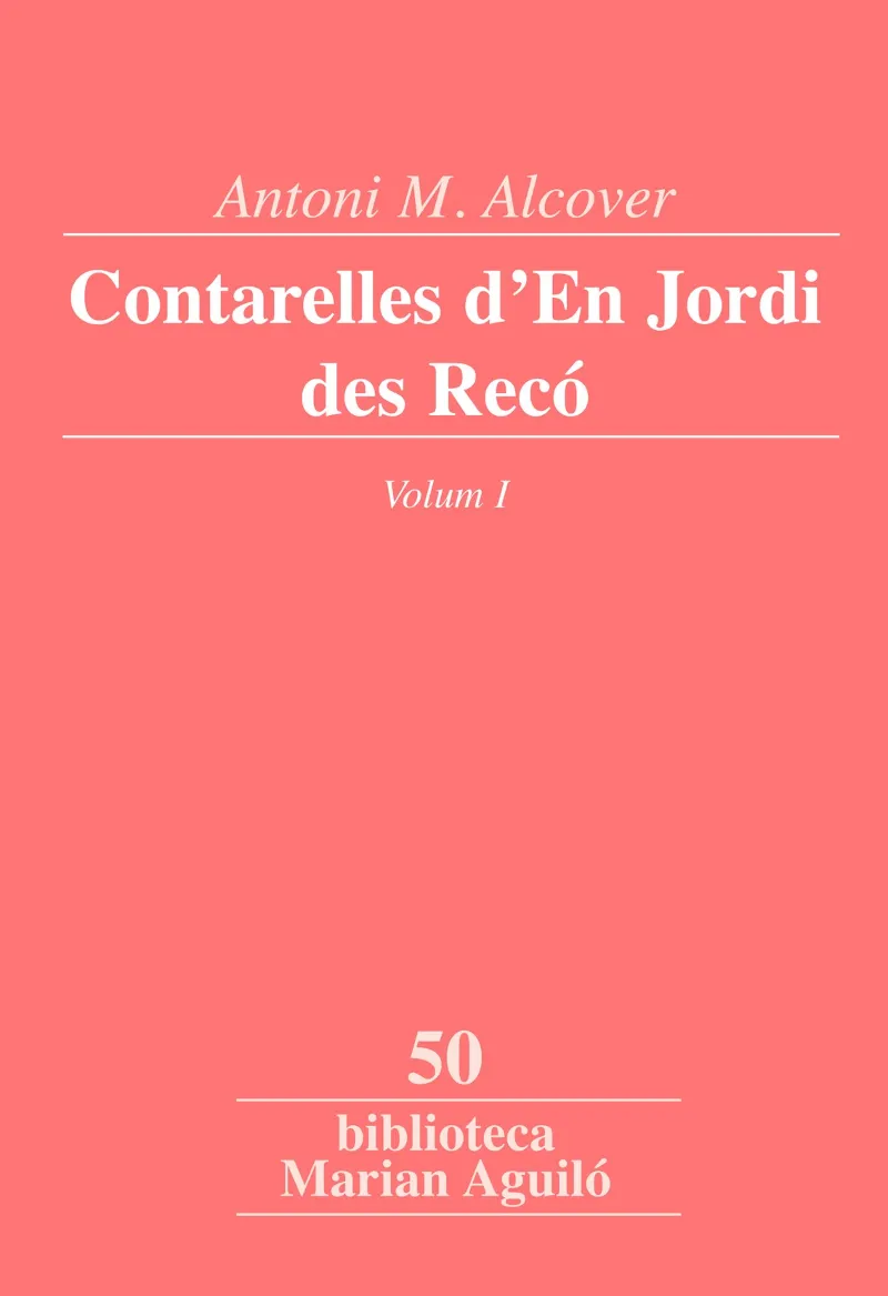 CONTARELLES D'EN JORDI DES RECO VOL.I