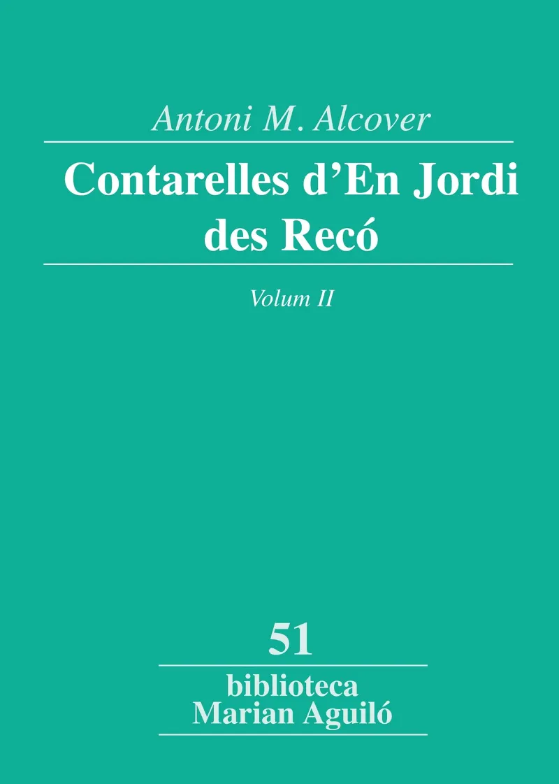 CONTARELLES D'EN JORDI DES RECO VOL.II