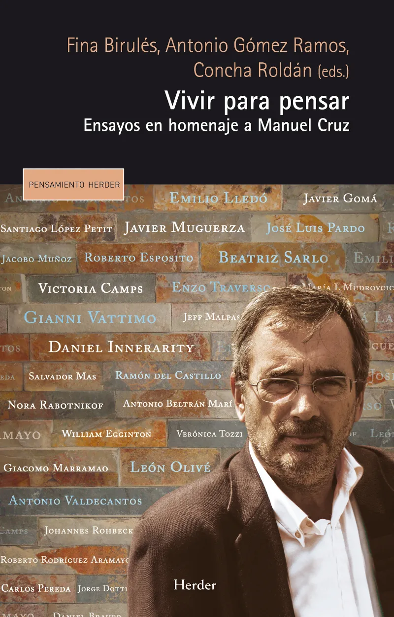 VIVIR PARA PENSAR -ENSAYOS EN HOMENAJE A MANEL CRU