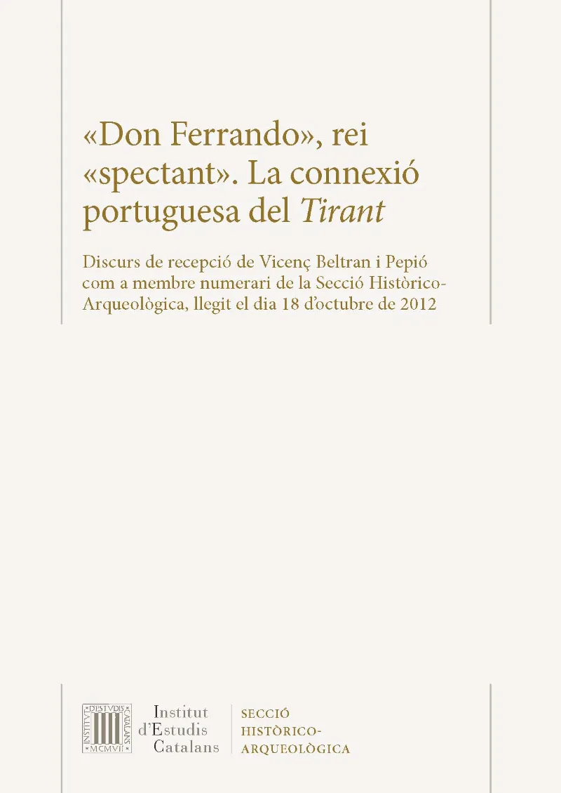 «Don Ferrando», rei «spectant»