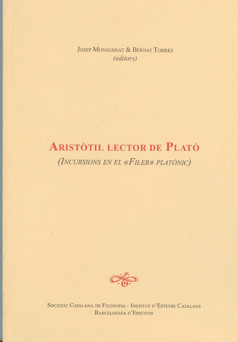 Aristòtil lector de Plató