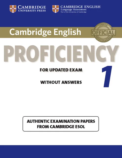 PROFICIENCY CAMBRIDGE TEST 1 SB NO KEY