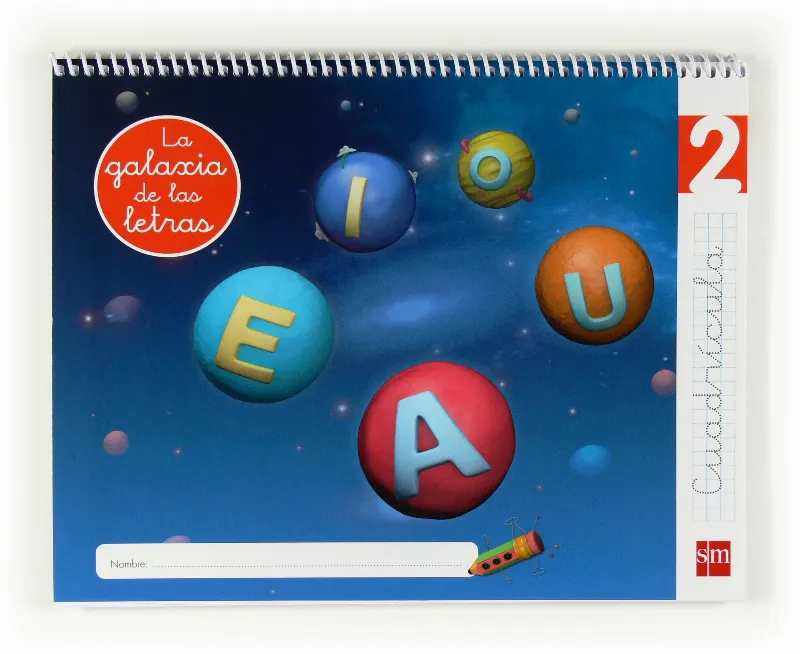 LECTOESCRITURA LA GALAXIA DE LAS LETRAS 4 AÑOS NIVEL 2 CUADRÍCULA 12