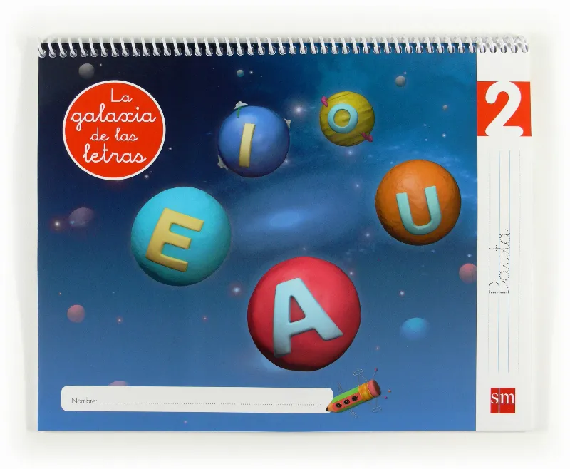 LECTOESCRITURA LA GALAXIA DE LAS LETRAS 4 AÑOS NIVEL 2 PAUTA 12