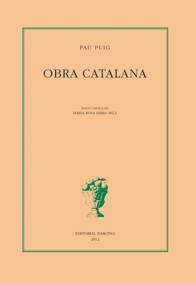 OBRA CATALANA PAU PUIG