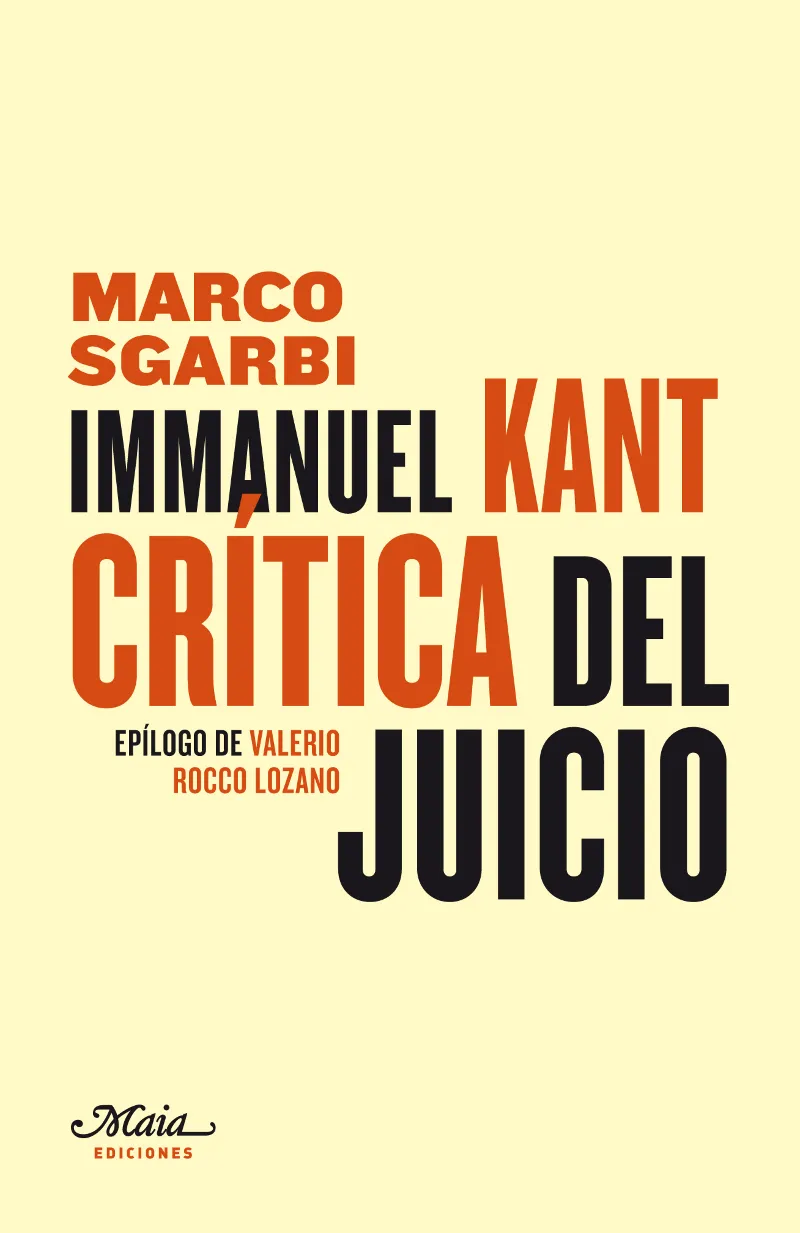 IMMANUEL KANT CRITICA DEL JUICIO