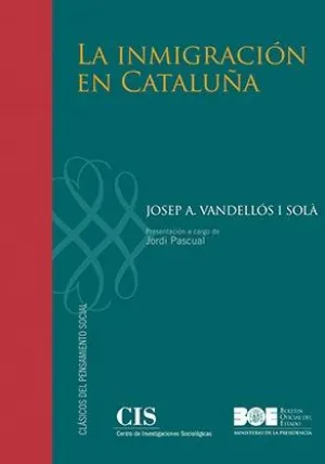 INMIGRACION EN CATALUNYA, LA