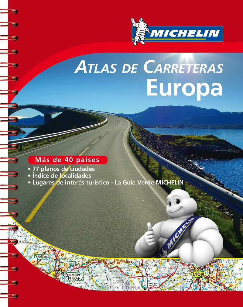 ATLAS DE CARRETERAS DE EUROPA -ESPIRAL-