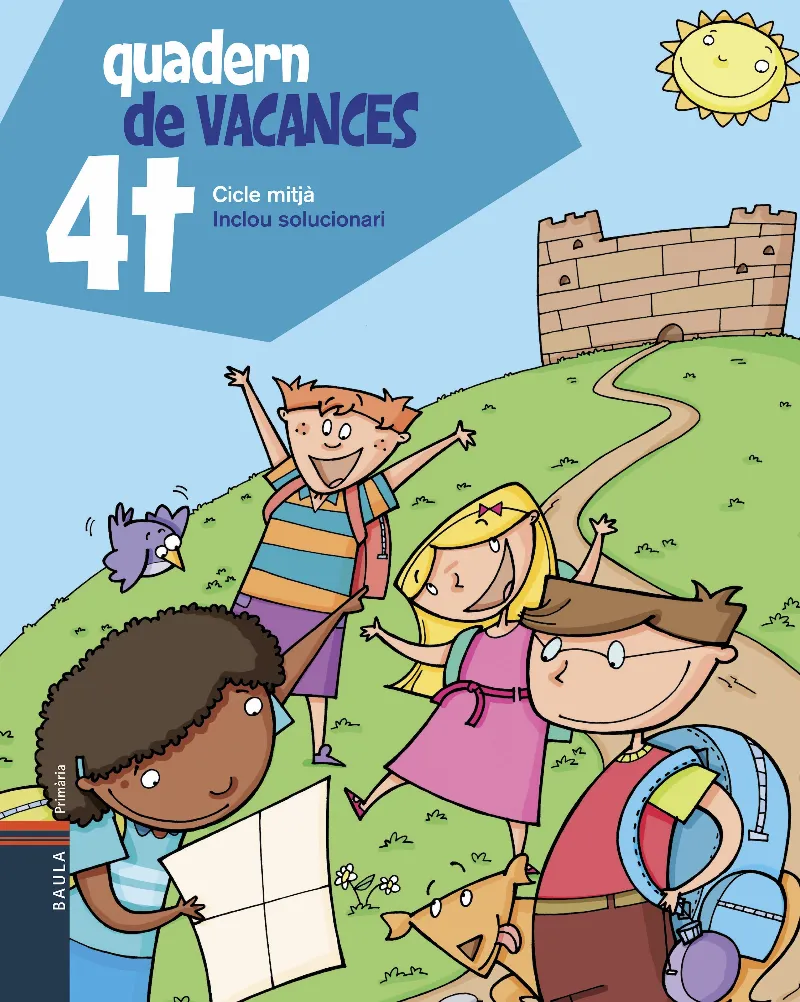 QUADERN DE VACANCES 4T CICLE MITJA -AMB SOLUCIONARI