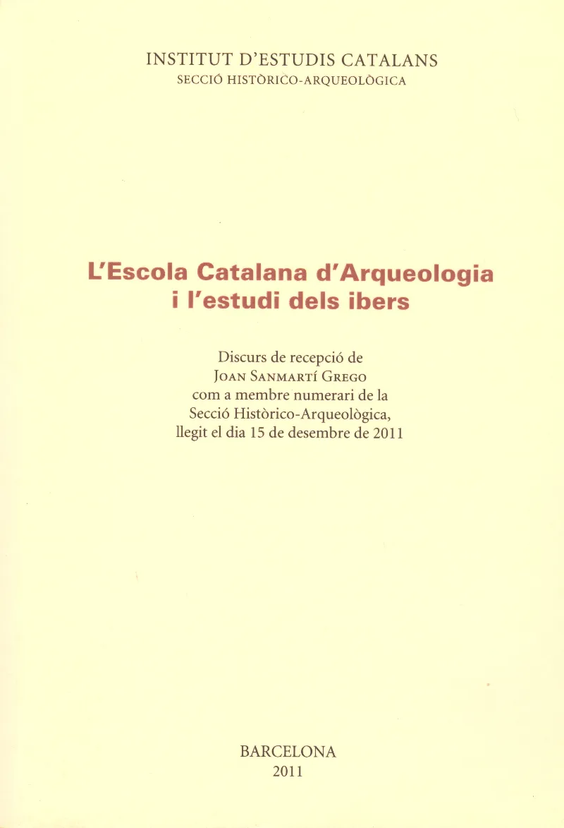 L'Escola Catalana d'Arqueologia i l'estudi dels ibers