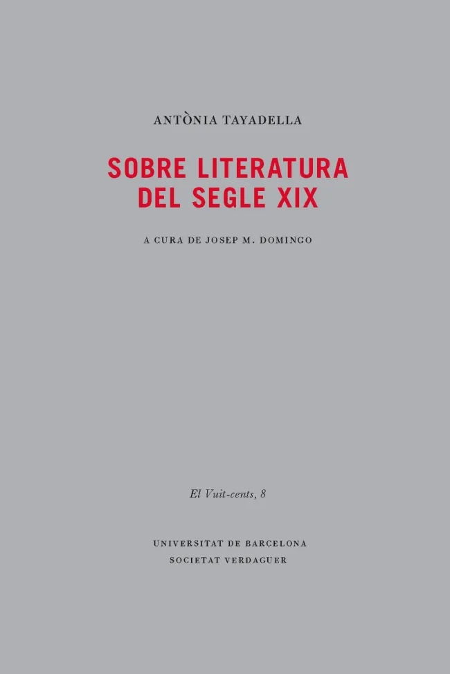 SOBRE LA LITERATURA DEL SEGLE XX