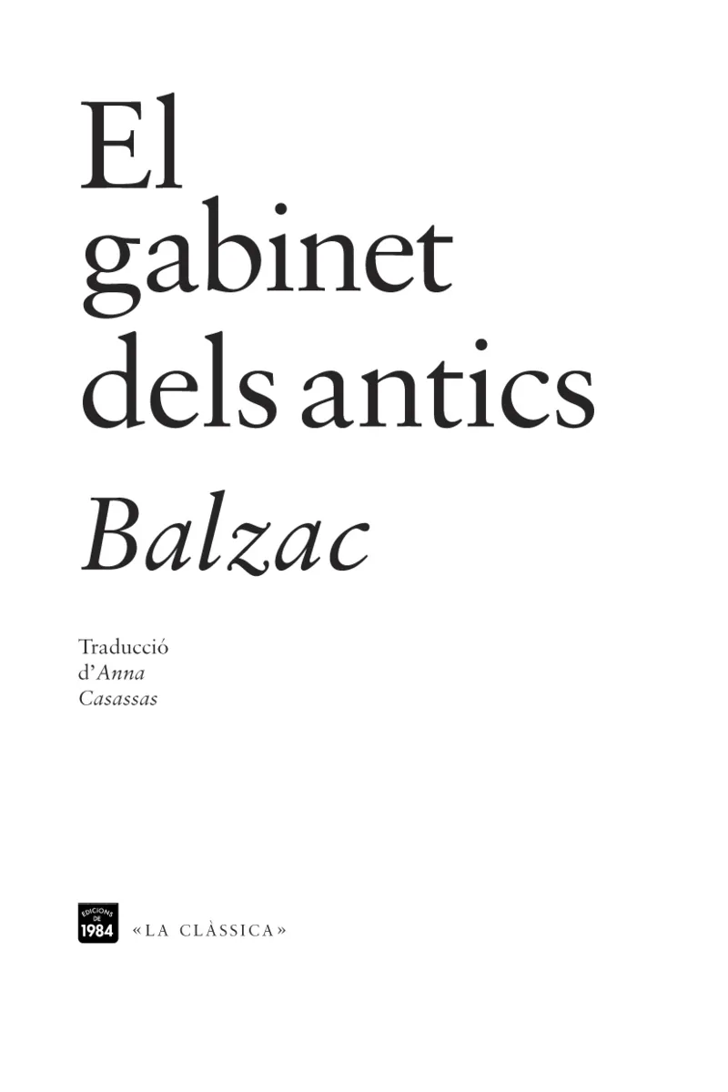 GABINET DELS ANTICS,EL